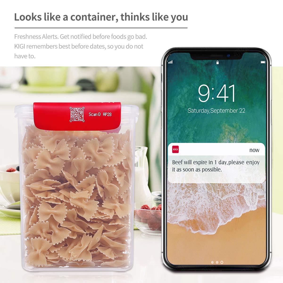 KIGI SmartTrack Promotional Airtight Storage Plastic Flour Sugar Container