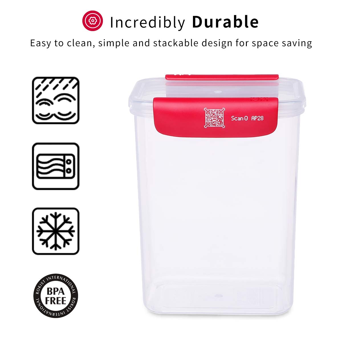 KIGI SmartTrack Promotional Airtight Storage Plastic Flour Sugar Container