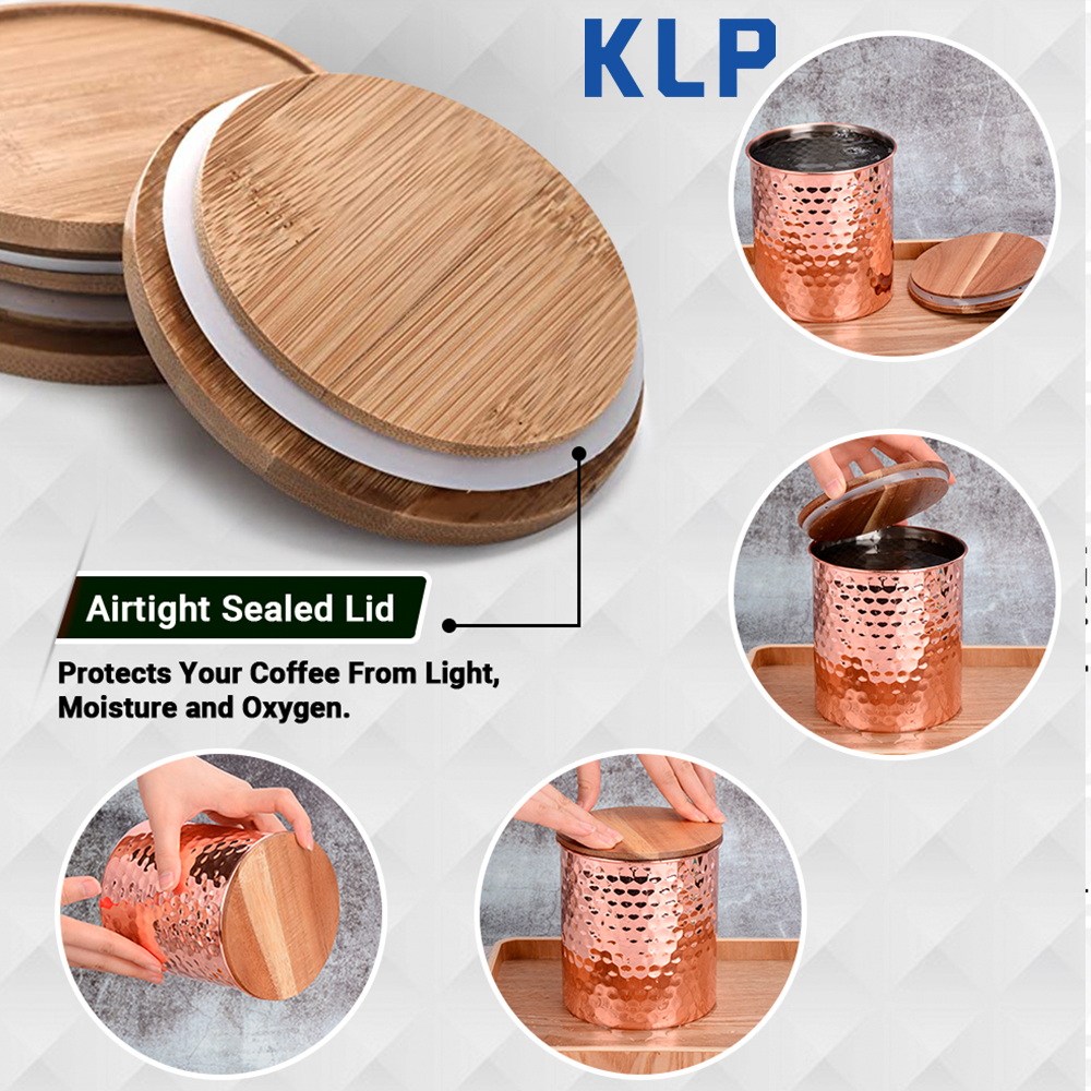 KLP Borosilicate glass storage jar with bamboo lid for tube shaped glass storage jar for glass spice jar with wooden lid