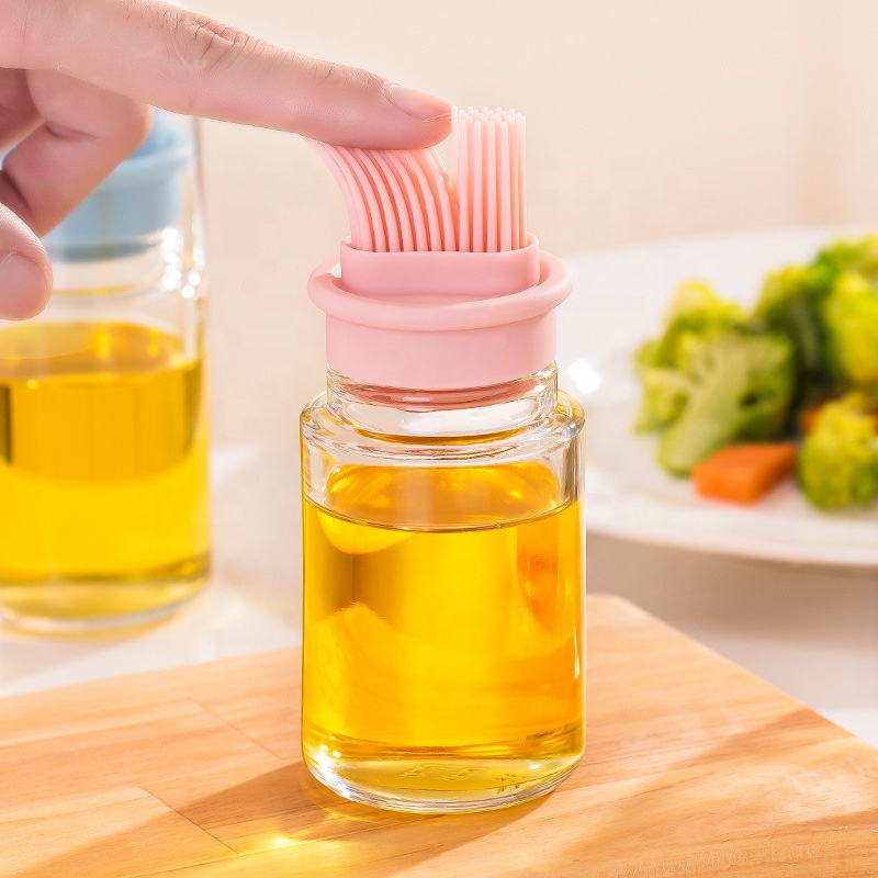 Kitchen Baking Tool Silicone Oil Bottle Brush Oil Honey Wine Sauce Grill Brush for Barbecue Cooking Frying