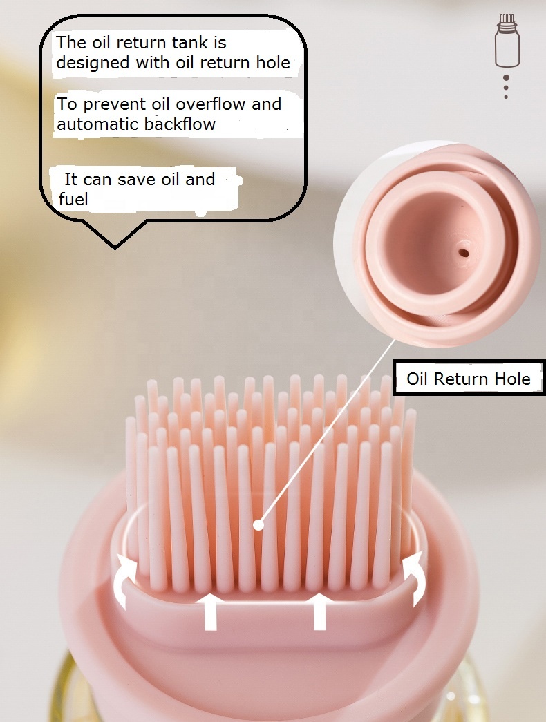 Kitchen Baking Tool Silicone Oil Bottle Brush Oil Honey Wine Sauce Grill Brush for Barbecue Cooking Frying