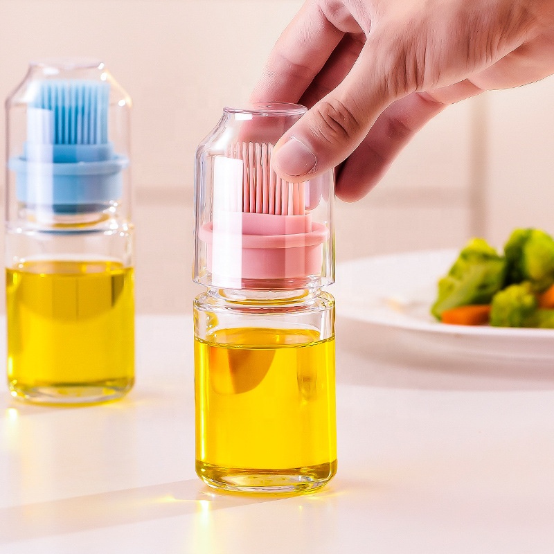 Kitchen Baking Tool Silicone Oil Bottle Brush Oil Honey Wine Sauce Grill Brush for Barbecue Cooking Frying