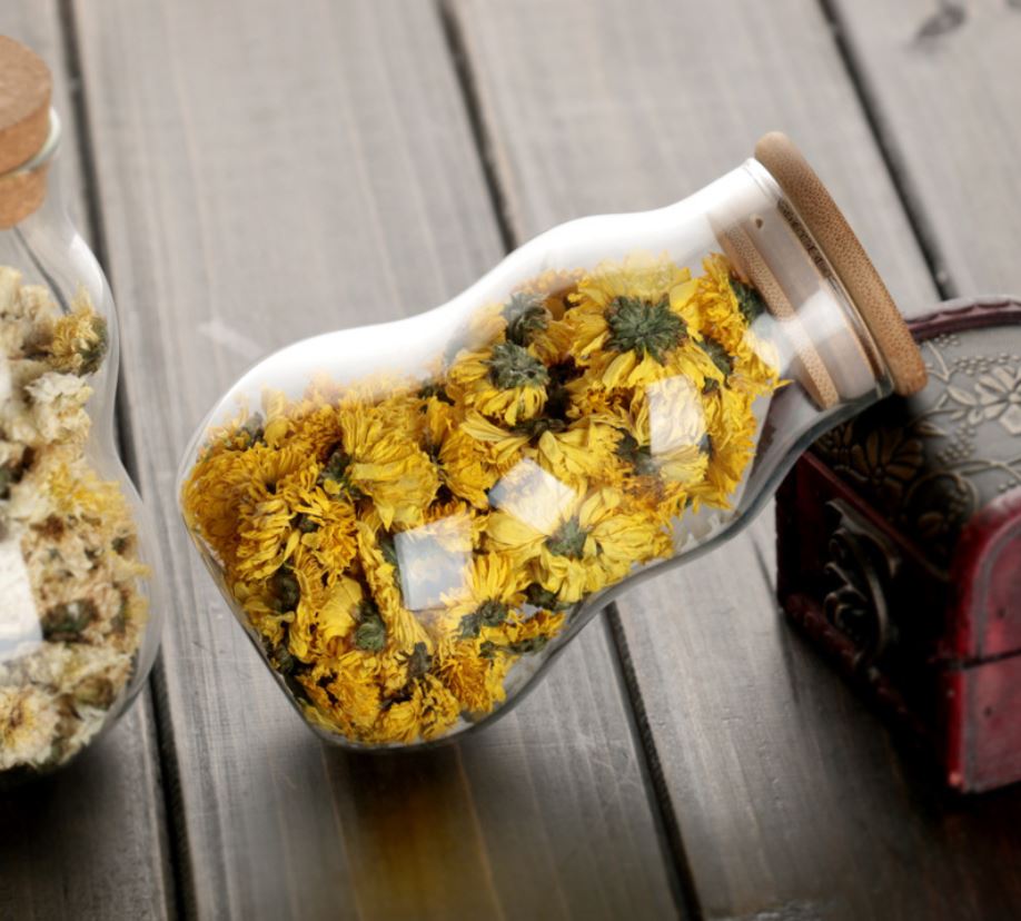 Kitchen Bottle Condiment Glass Jar Container Storage with Wooden Cork Lid Gourd Shaped