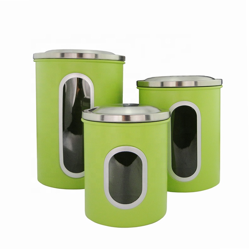 Kitchen Canister Set Food Storage Containers with Lid and Visible Window