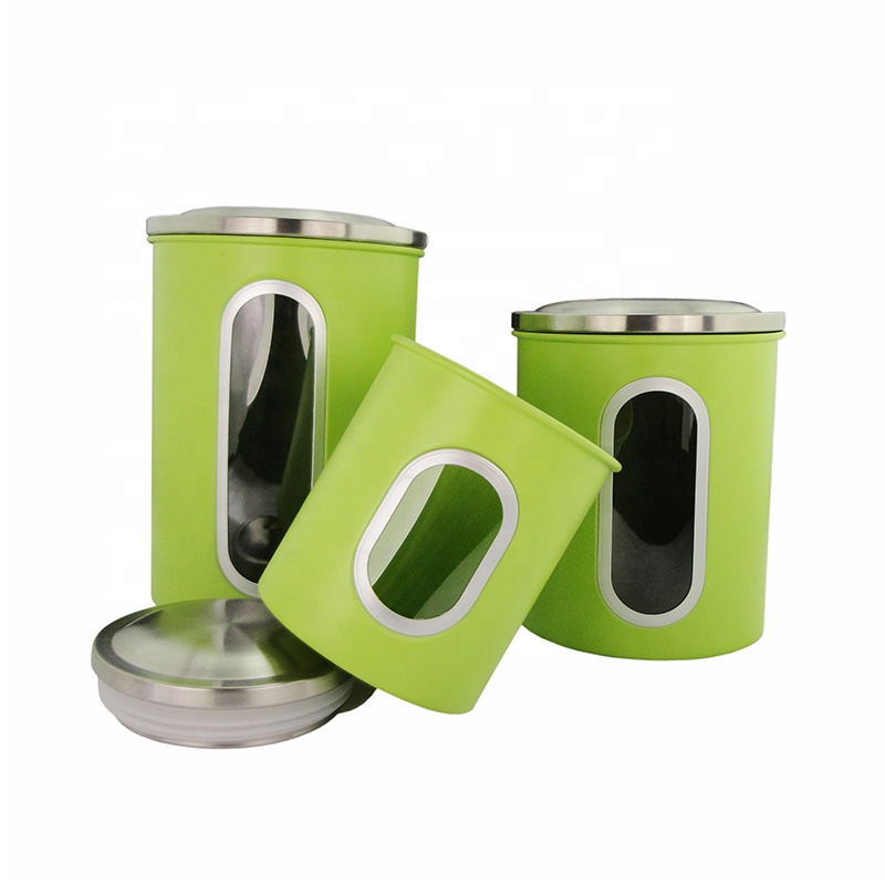 Kitchen Canister Set Food Storage Containers with Lid and Visible Window