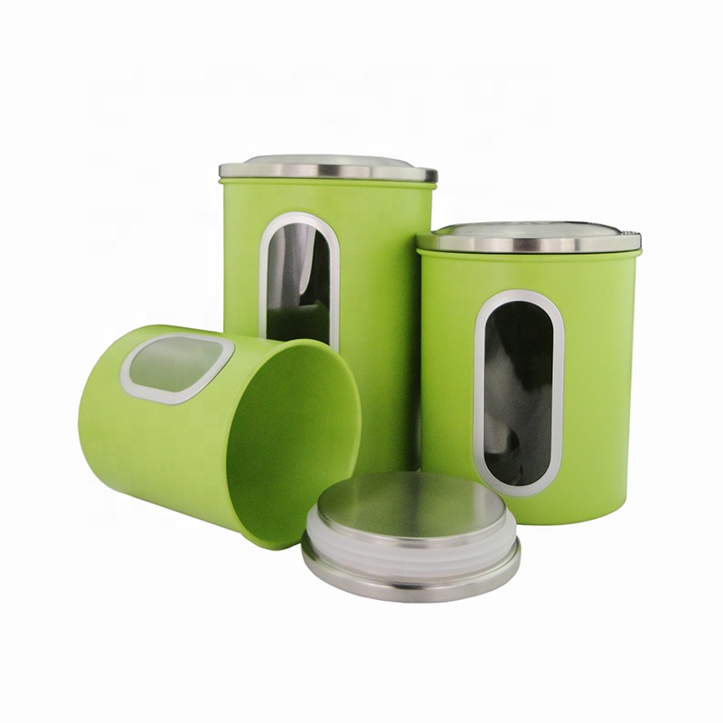 Kitchen Canister Set Food Storage Containers with Lid and Visible Window