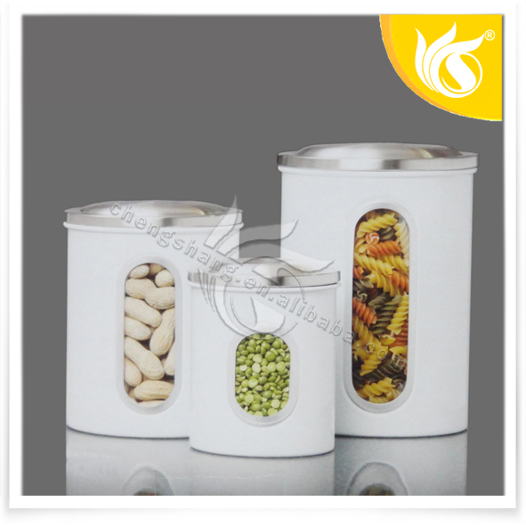 Kitchen Canister Set Food Storage Containers with Lid and Visible Window