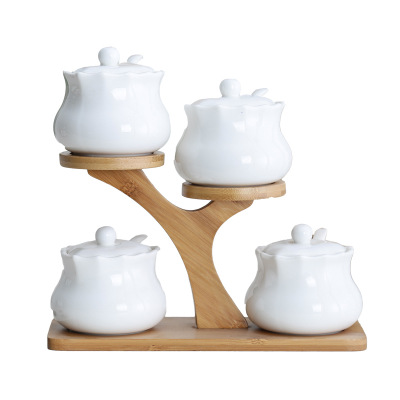 Kitchen Ceramic flavoring pot oil pot and pepper shaker Sugar pot seasoning jar