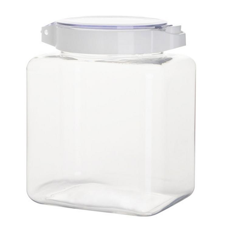 Kitchen Clear Seal Jar Plastic Moisture-proof Food Storage Box Storage Container Jar With Glass Lid