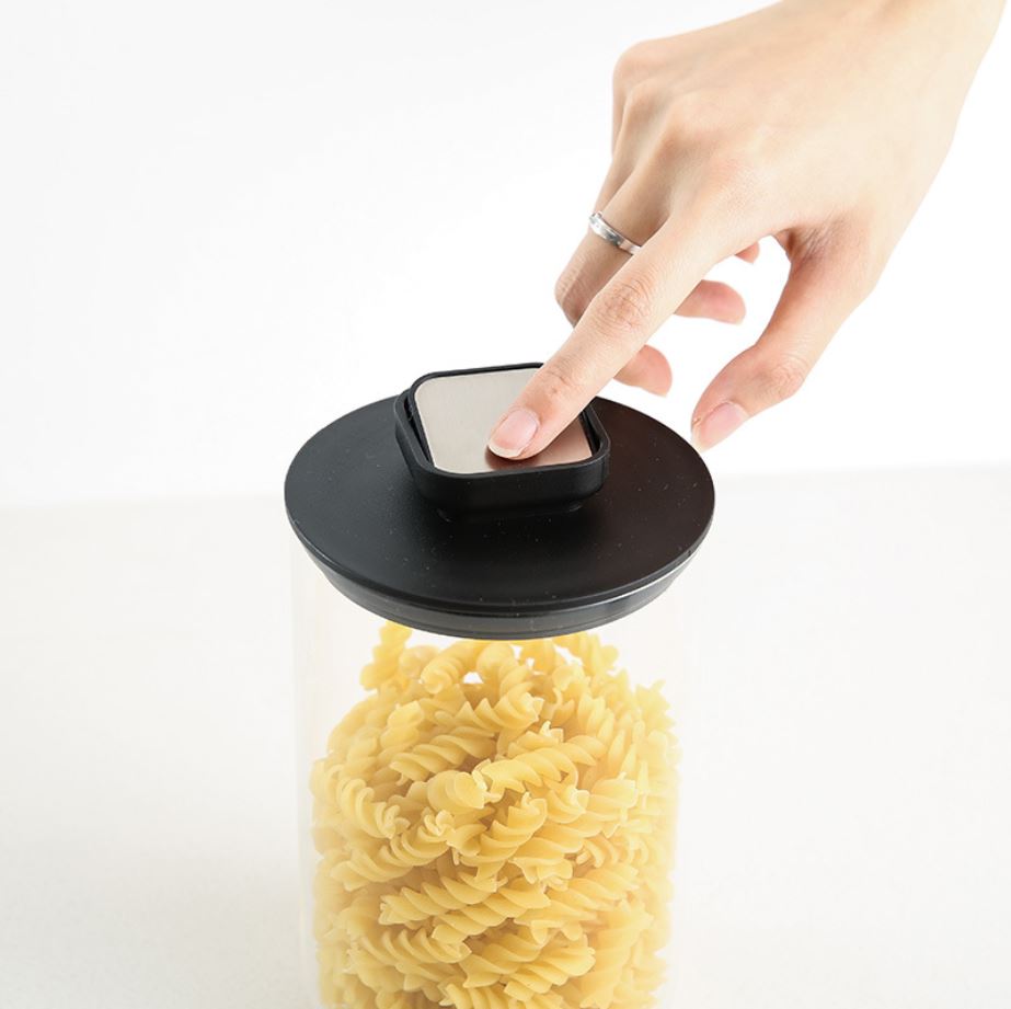 Kitchen Condiment Glass Jar Container Storage Bottle with Airtight Lid Canister