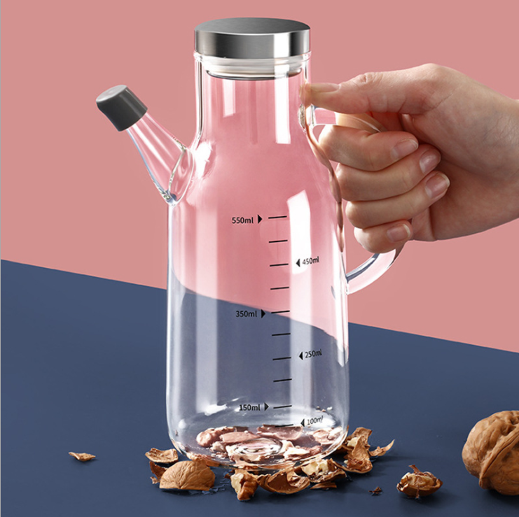 Kitchen Cooking Soy Sauce Vinegar Oil Glass Bottle