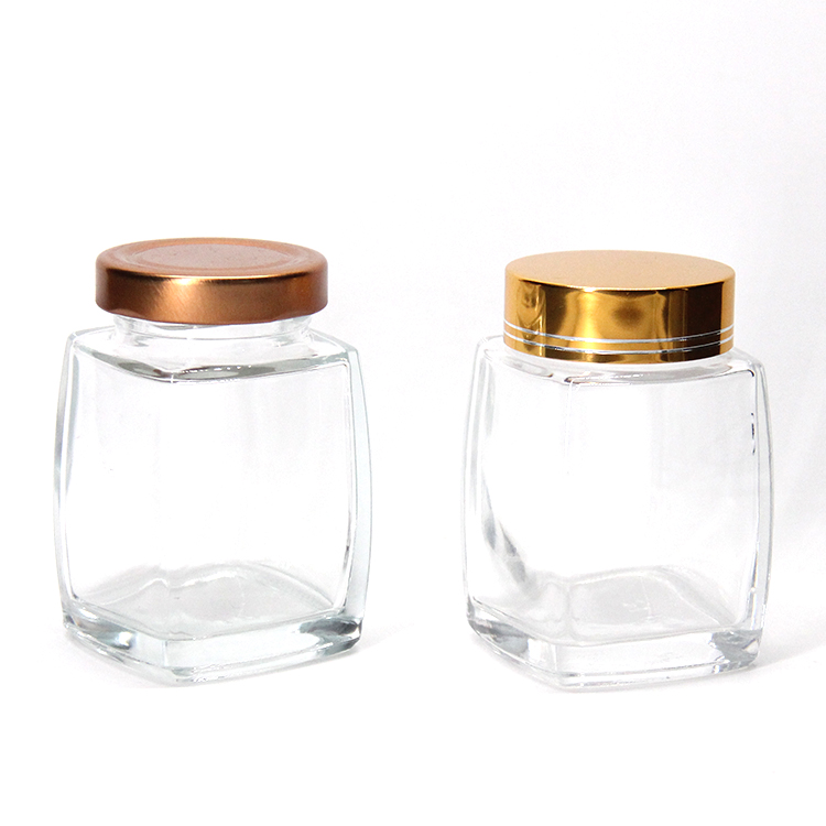 Kitchen Food Grade Glass Storage Jar For Honey Jam Pickle