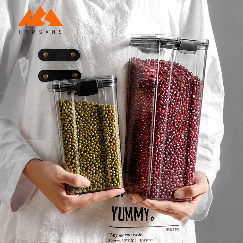 Kitchen Fridge Drawer Organizer Pantry Container Organization Clear Bins Jar Vacuum Plastic Bpa Free Food Containers Storage Set