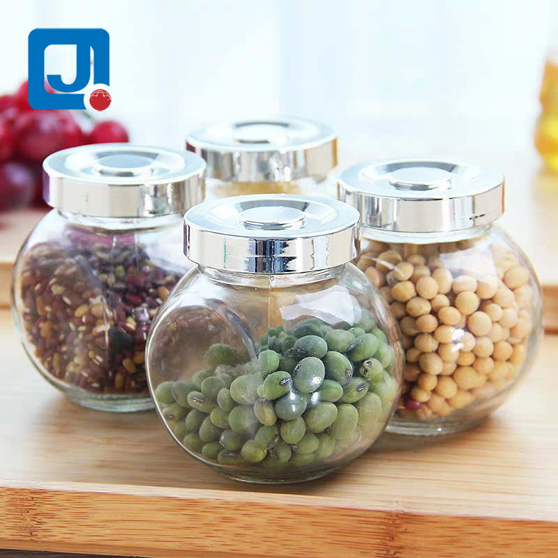 Kitchen Glass Jar Fruit Air Tight Food Storage Container Spice jar
