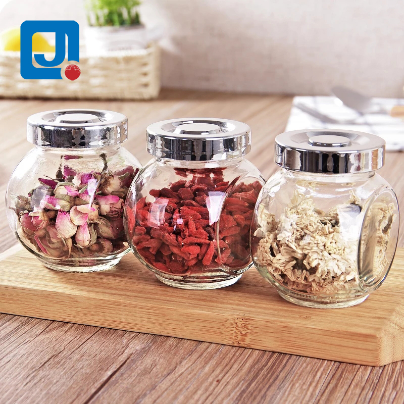 Kitchen Glass Jar Fruit Air Tight Food Storage Container Spice jar