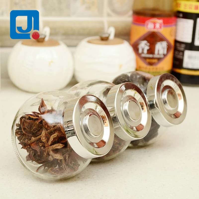 Kitchen Glass Jar Fruit Air Tight Food Storage Container Spice jar