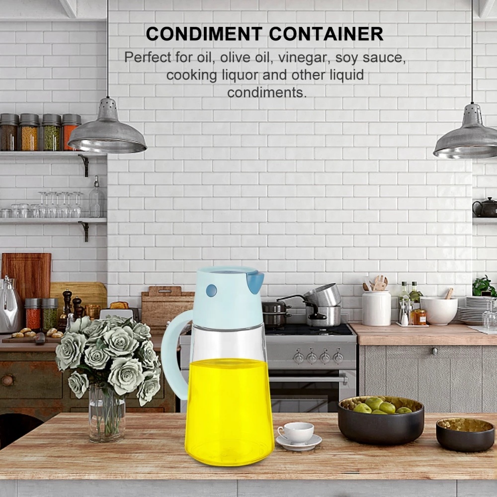 Kitchen Glass Oil Vinegar Dispenser Bottle