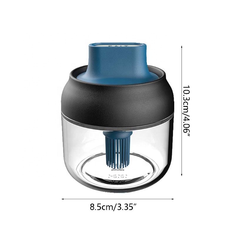 Kitchen Glass Seasoning Bottle Salt Honey Condiment Storage Spice Jar with Label
