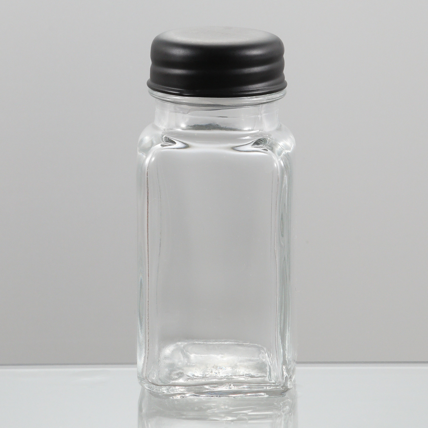 Kitchen Glassware Supply Square Empty Pepper Spices Glass Jars and Bottles