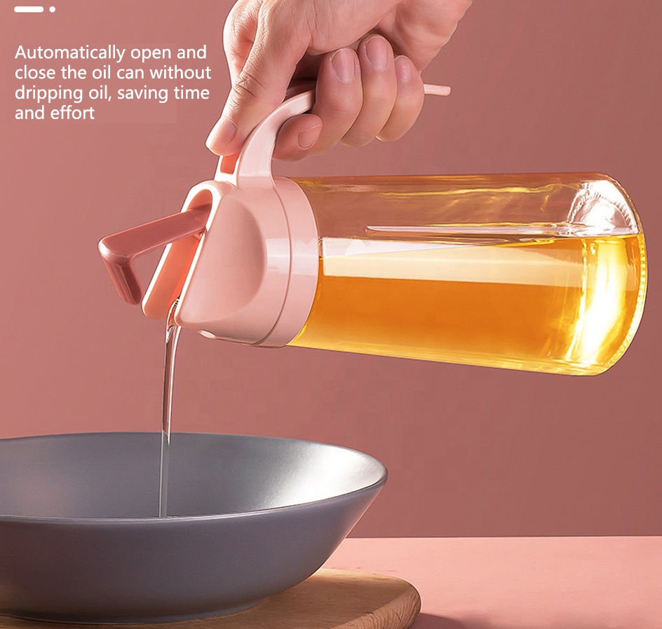 Kitchen Oil Pot Vinger Olive Contanier Glass Bottle Soy Sauce Seasoning Condiment Dispenser StorageJar