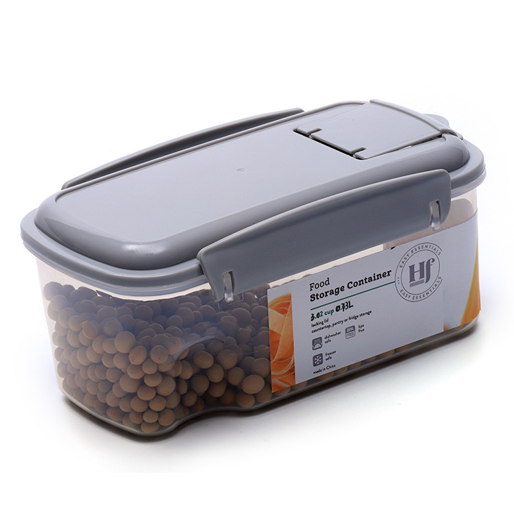 Kitchen Pantry Plastic Food Containers Storage Box With Lid