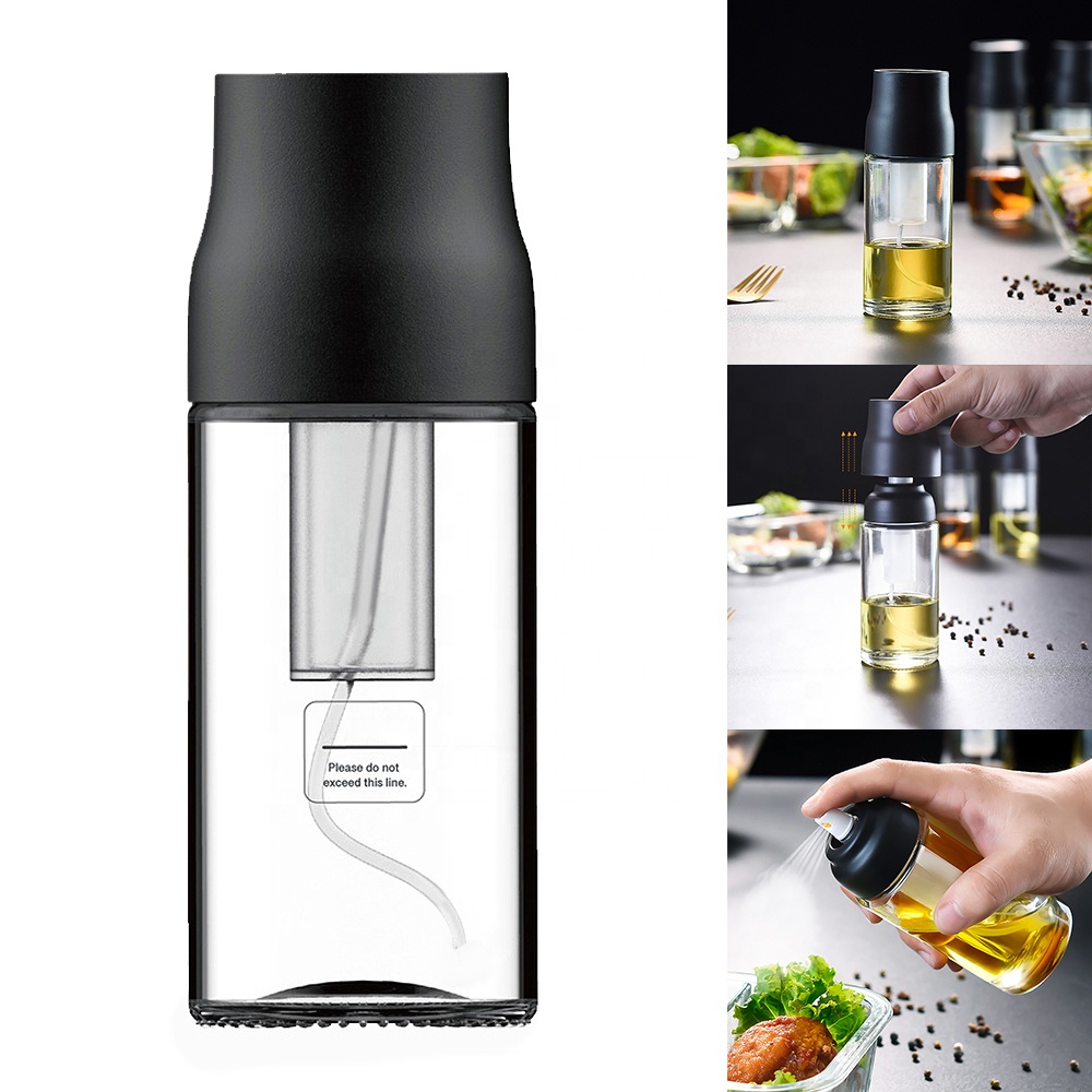 Kitchen Spray Bottle Glass Olive Oil Dispenser Oil Pump Sprayer for Cooking BBQ Salad Baking Kitchen Tools