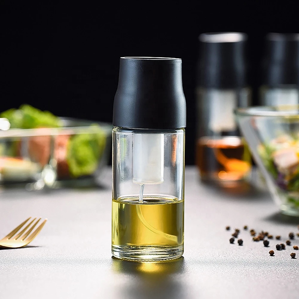 Kitchen Spray Bottle Glass Olive Oil Dispenser Oil Pump Sprayer for Cooking BBQ Salad Baking Kitchen Tools