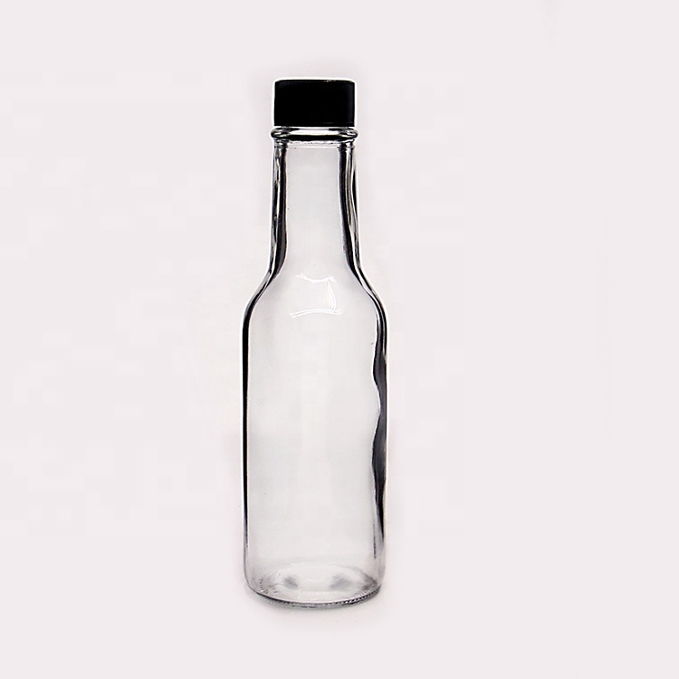 Kitchen Storage Bottles 8 oz 5 oz Glass Bottle Woozy for Original BBQ Sauce Hot Sauce
