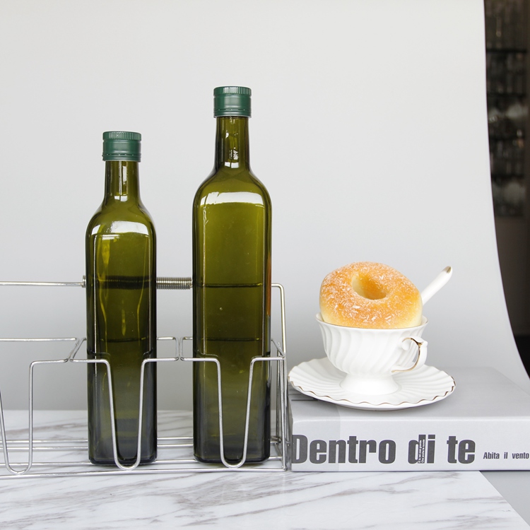 Kitchen Supplies Oil and Vinegar Bottle Seasoning Bottle Oiler Soy Sauce and Vinegar Cruet Glass Storage Bottles & Jars Cover