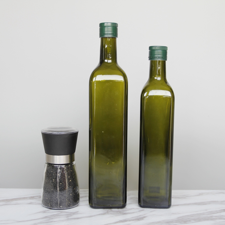 Kitchen Supplies Oil and Vinegar Bottle Seasoning Bottle Oiler Soy Sauce and Vinegar Cruet Glass Storage Bottles & Jars Cover