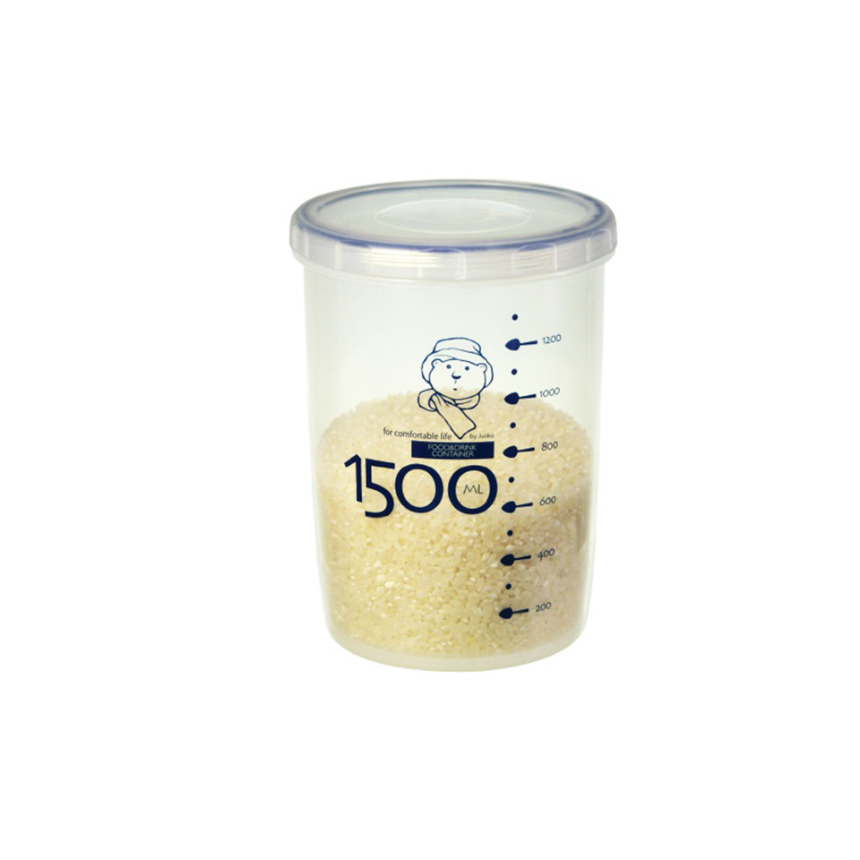 Kitchen Transparent Food Storage 1500ml Sealed Jar