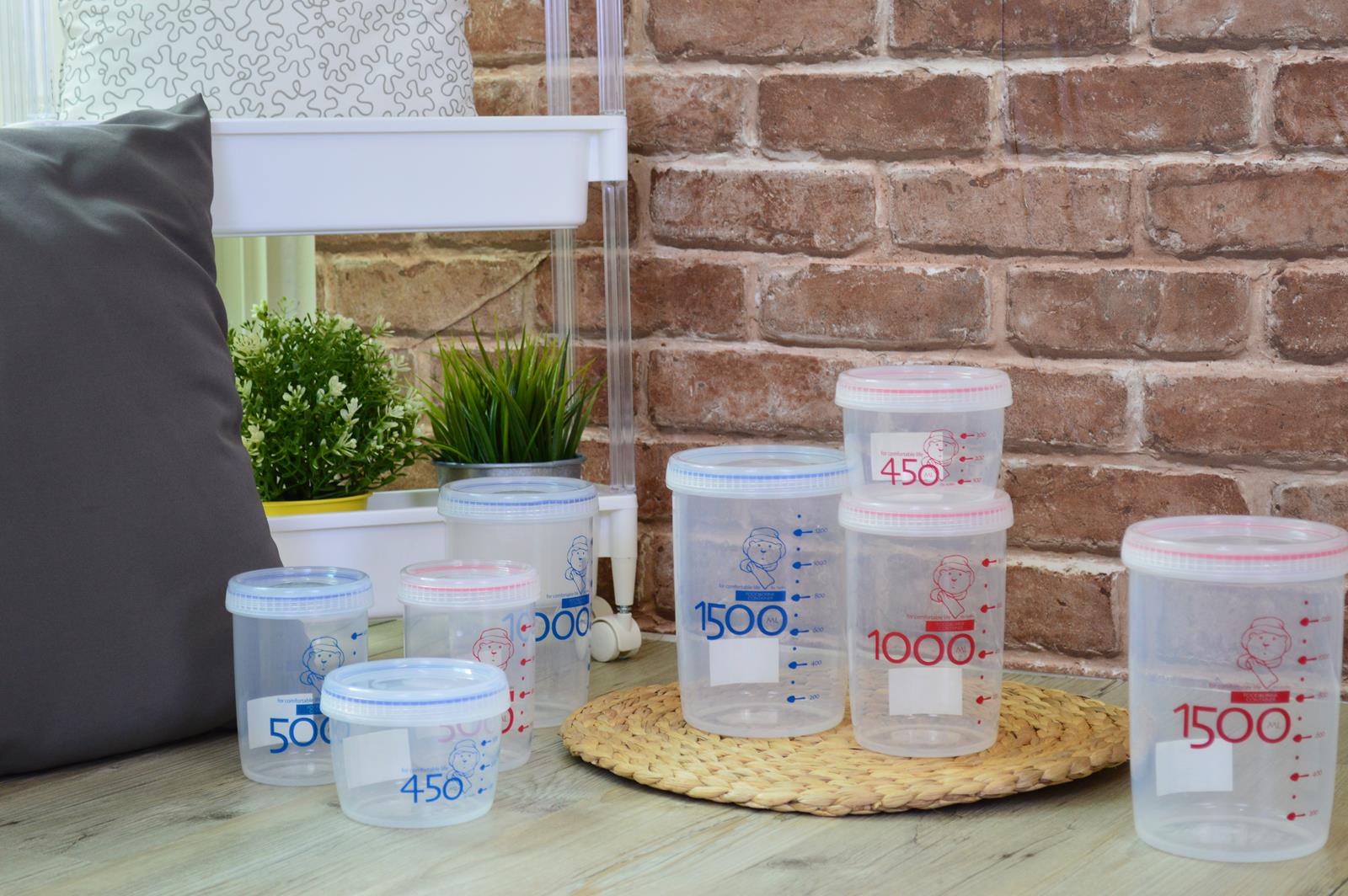 Kitchen Transparent Food Storage 1500ml Sealed Jar