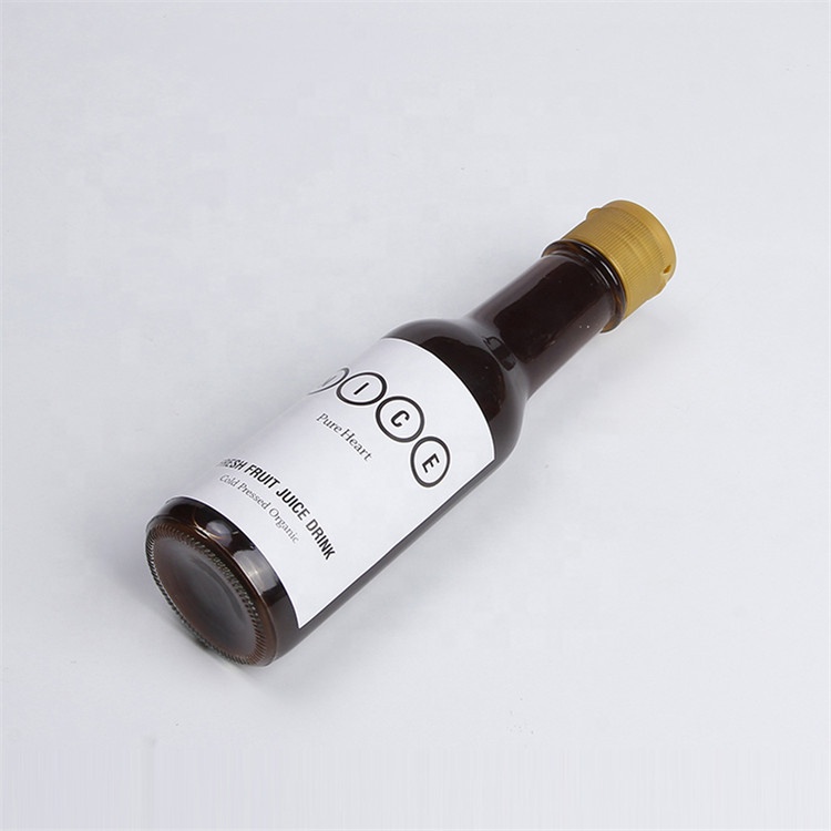 Kitchen Use 150ml Mini Transparent Glass Vinegar Dispenser Bottle 5 oz Soy Sauce Bottles With Flip Top Caps