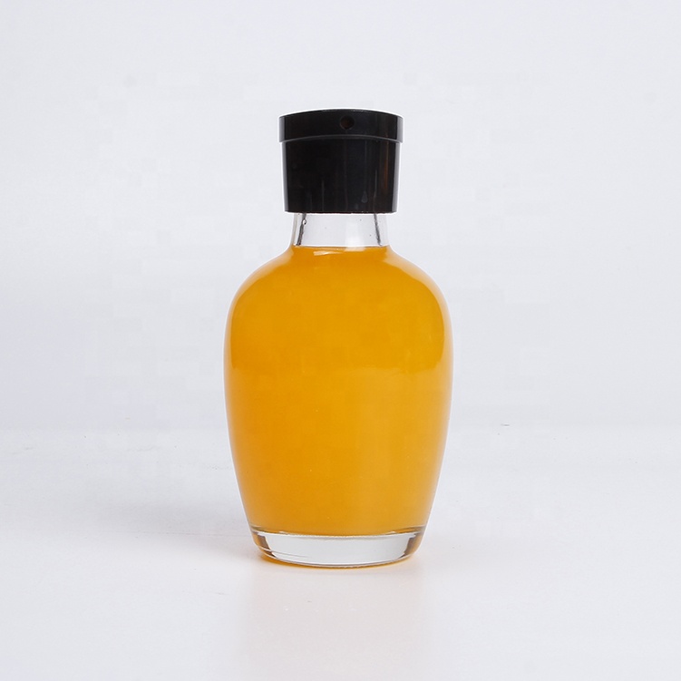 Kitchen Use 150ml Transparent Glass Cooking Oil Dispenser Bottle 5oz Soy Sauce Glass Bottle