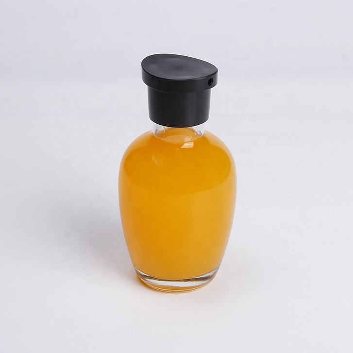 Kitchen Use 150ml Transparent Glass Cooking Oil Dispenser Bottle 5oz Soy Sauce Glass Bottle
