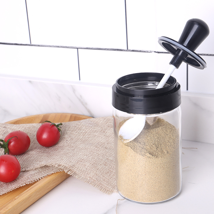 Kitchen Use Glass Spice Jar For Pepper Salt Storage Glass Oil Pot Dispenser