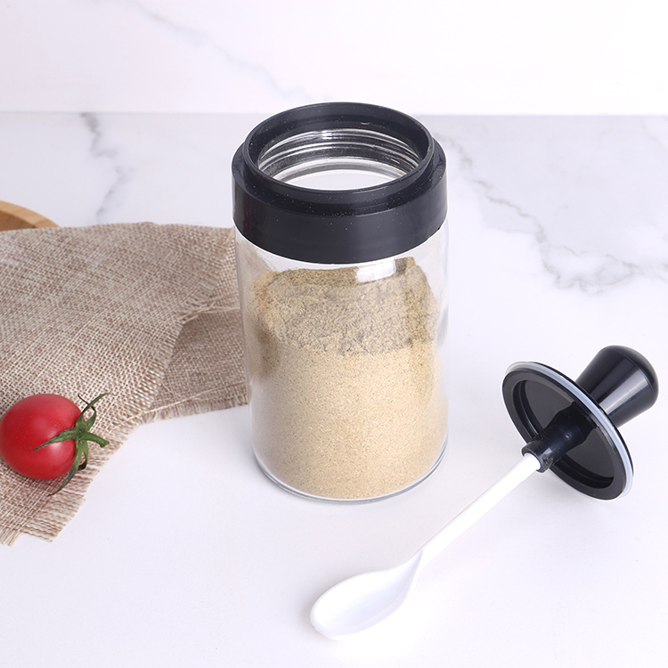 Kitchen Use Glass Spice Jar For Pepper Salt Storage Glass Oil Pot Dispenser