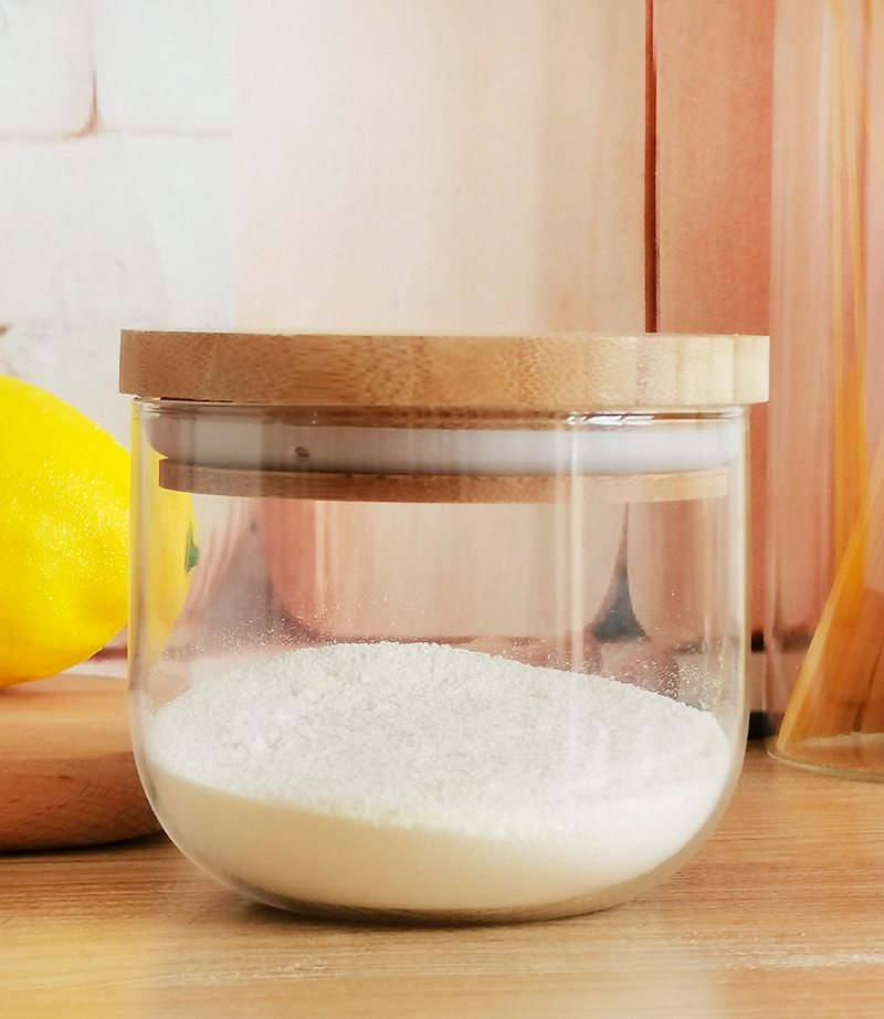 Kitchen condiment container customizable small glass jar with thickened bamboo lid