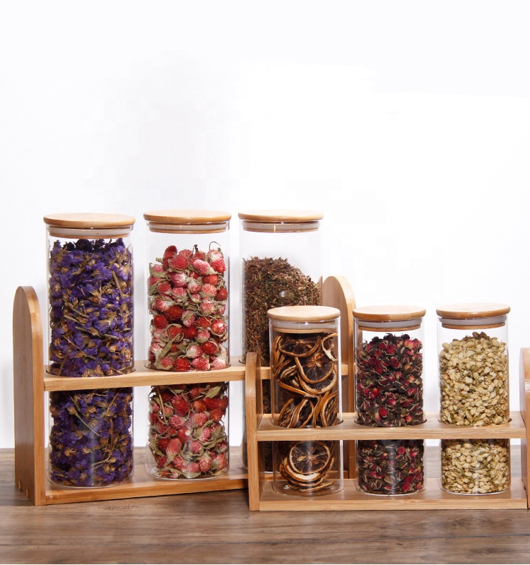 Kitchen decorative food storage container glass jam jar borosilicate glass candle jars