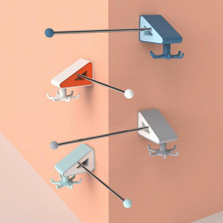 Kitchen hook perforated wall storage rack rotating rack spatula spoon strong viscose wall-mounted kitchen supplies