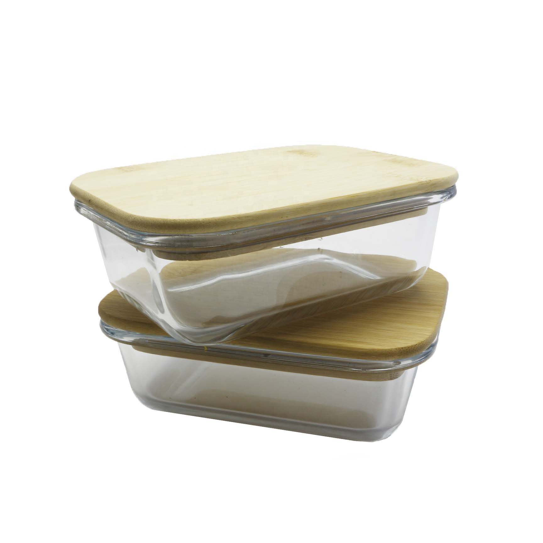 Kitchen microwavable glass vacuum food storage container FD-04Q
