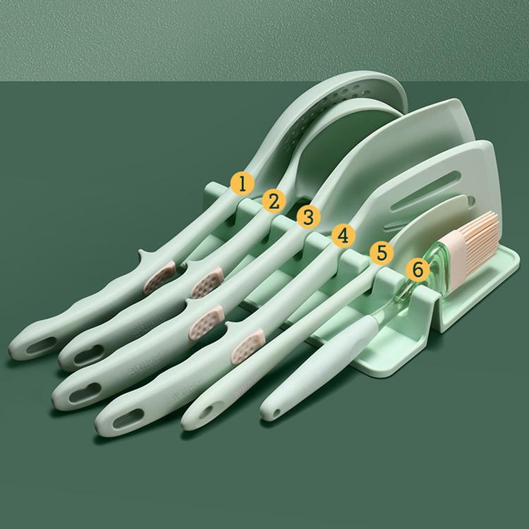Kitchen shelf multifunctional kitchenware shovel spoon spatula rack household creative silicone pot cover storage rack