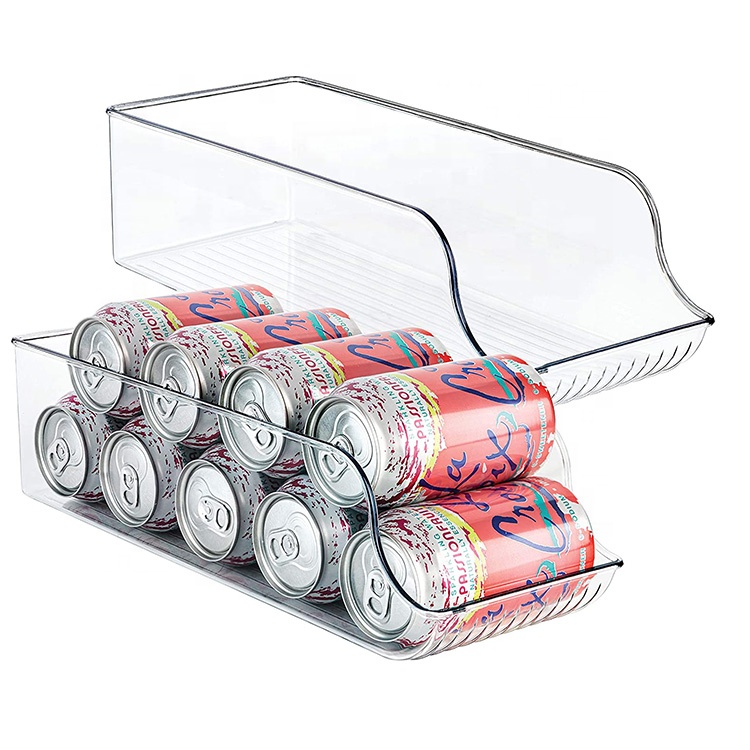 Kitchen stackable leakproof BPA free fridge storage containers plastic refrigerator organizer bins