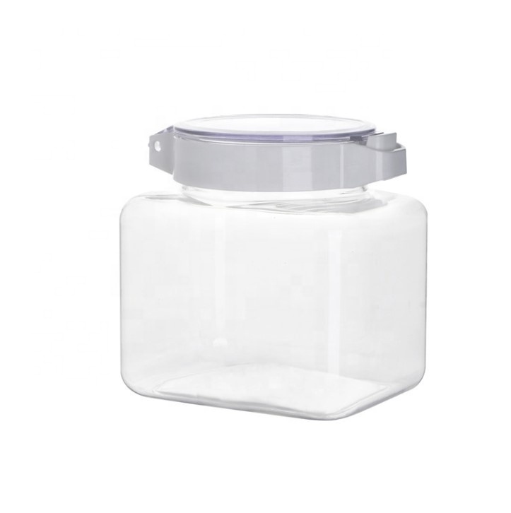 Kitchen storage sealed can plastic pet transparent grain can storage can grain container
