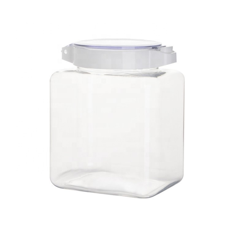 Kitchen storage sealed can plastic pet transparent grain can storage can grain container