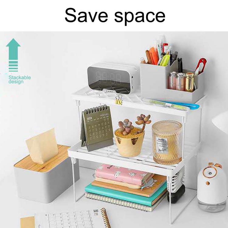 Kitchen table top multi-purpose folding storage rack kitchen countertop folding storage rack multi-function shelf