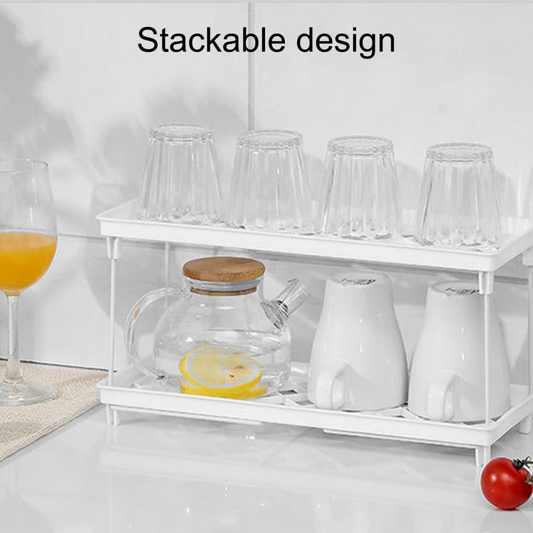 Kitchen table top multi-purpose folding storage rack kitchen countertop folding storage rack multi-function shelf