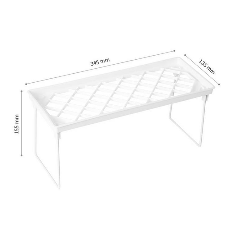 Kitchen table top multi-purpose folding storage rack kitchen countertop folding storage rack multi-function shelf