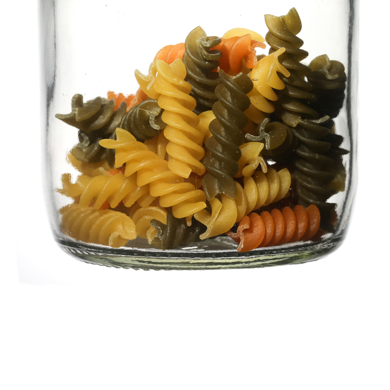 Kitchenware Clear Flint High Quality Plastic Lids Storage Food Glass Jar Manufacturers