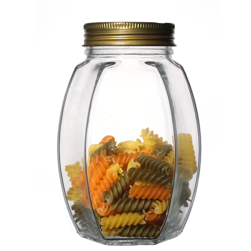 Kitchenware High Quality 300ml 500ml Metal Lid Honey Package Food Glass Jar Manufacturers